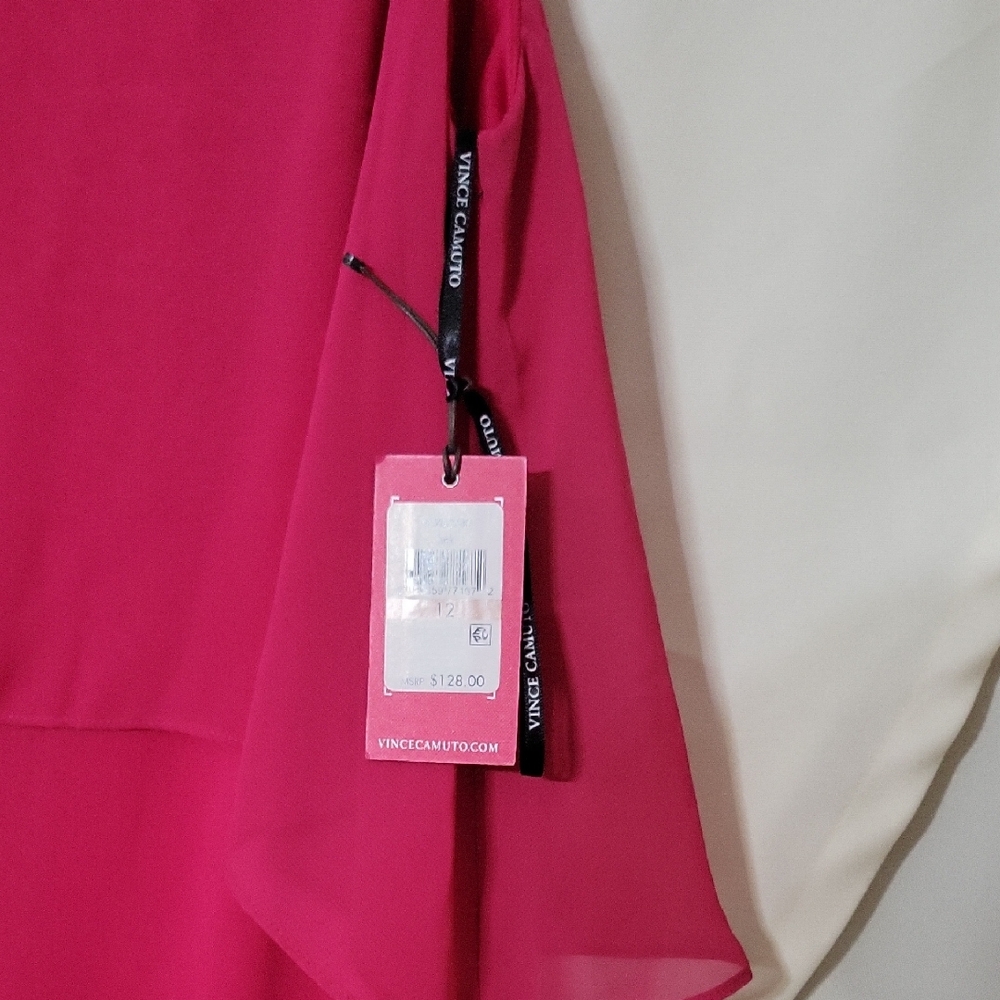 Vince Camuto Fuchsia Chiffon Dress